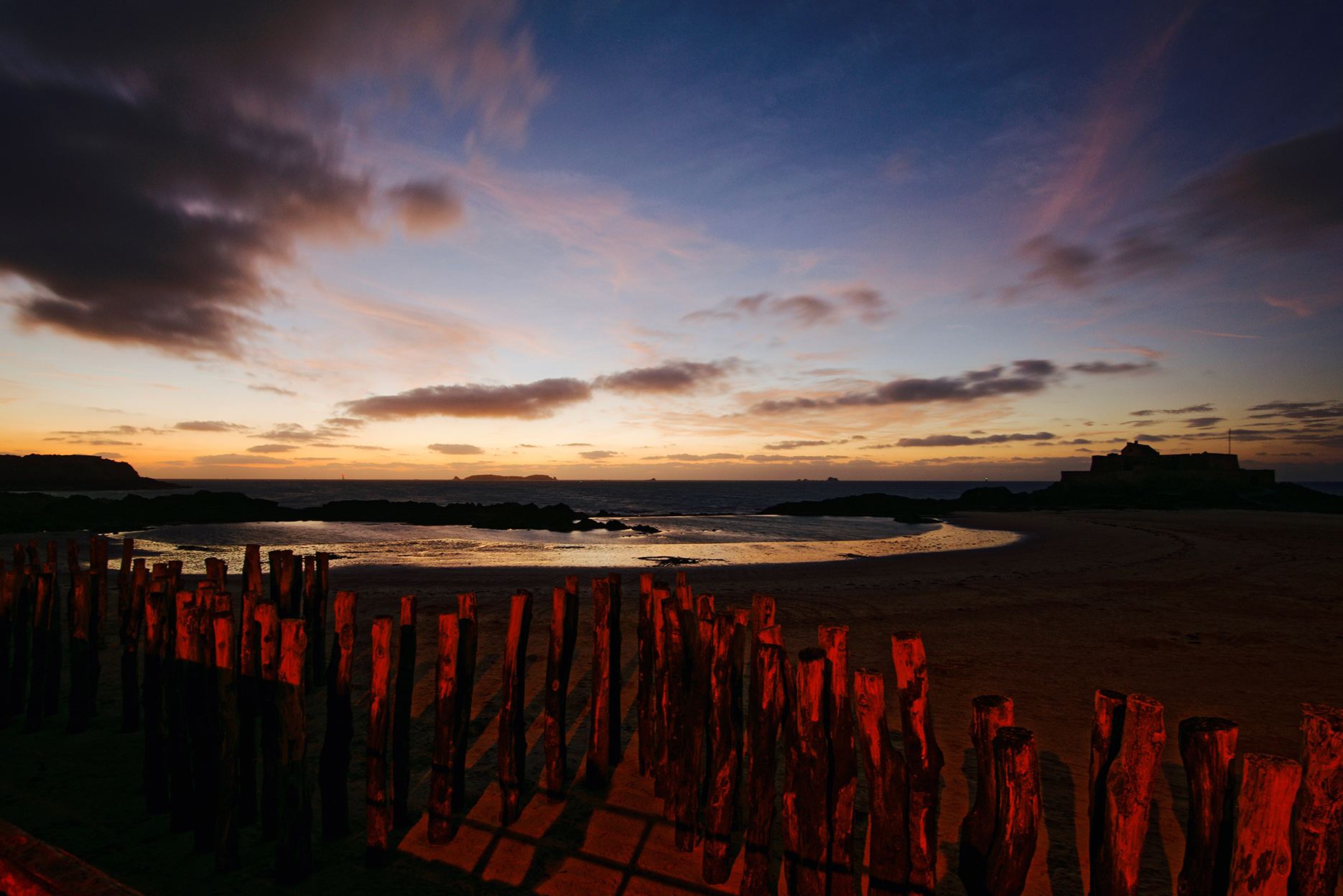 Lumières du soir à St Malo